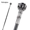 Black Glass Ball Steampunk Cane Fashion Decorative Stick Gentleman Luxury Crosier Knob Walking Stick 93cm
