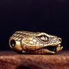 Snake Head Metal Beads for Creative Paracord Projects and Fashionable Jewelry Large Hole Charm