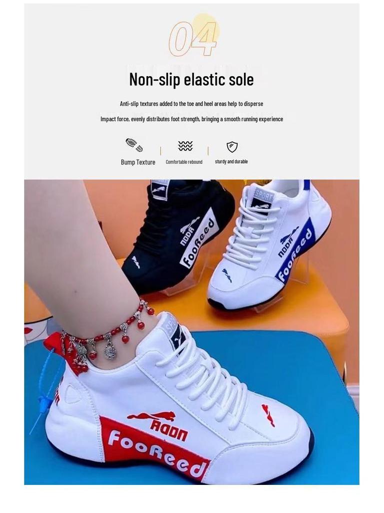 2025 Trendy Tenisky s rovnou podrážkou: Pohodlné, prodyšné bílé ležérní sportovní boty