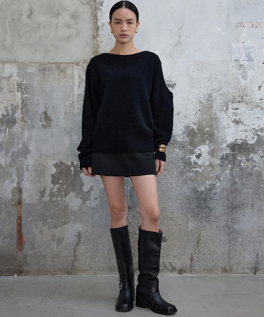 Bundak Saints Suede Skirt Pants Black