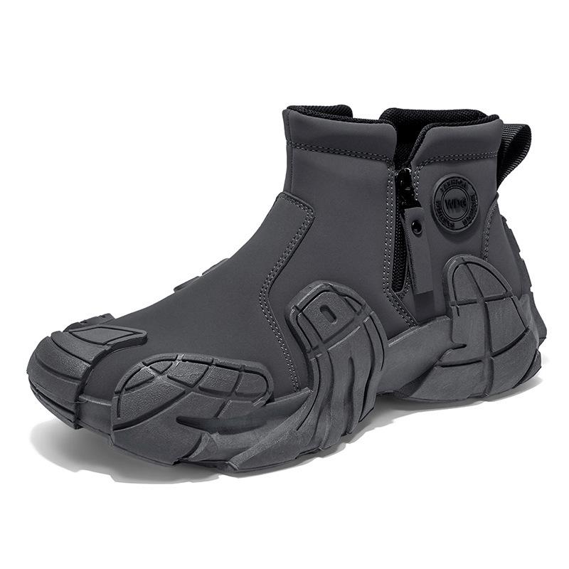 

Высокие слипоны Меха-кроссовки 2025: Осенне-зимняя обувь для пеших походов и путешествий на открытом воздухе 43 серый