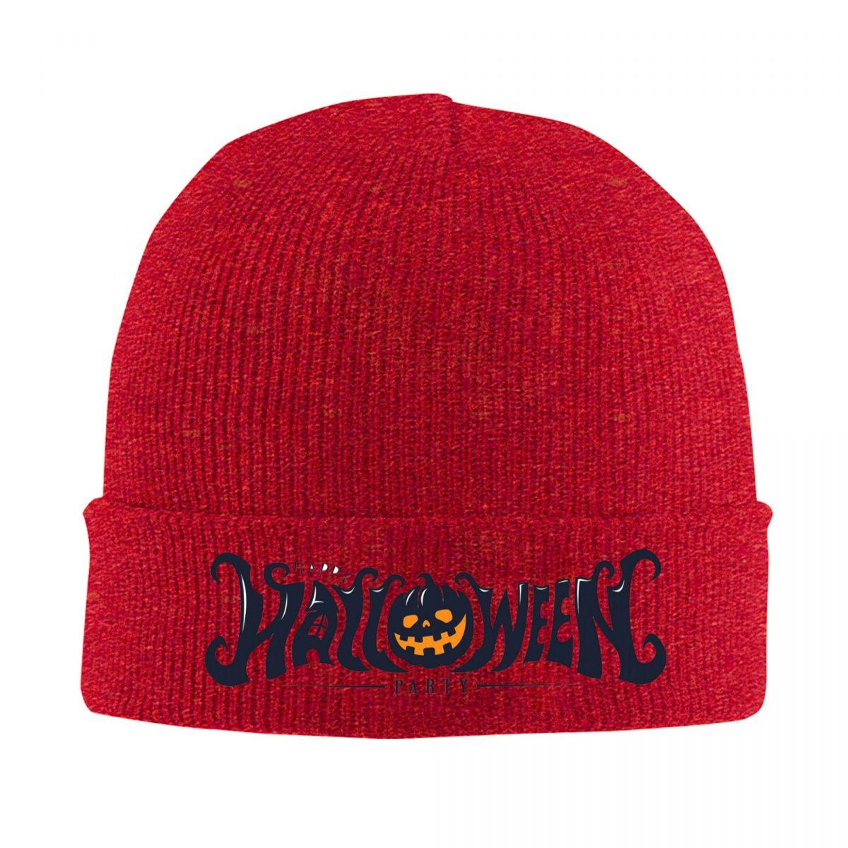 

Happy Halloween Warm Knitted Cap Hip Hop Bonnet Hat Autumn Winter Outdoor Beanies Hats for Men Women Adult One Size
