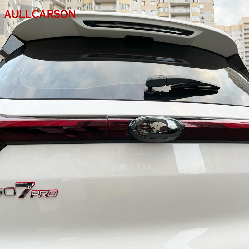 Für Chery Tiggo 7 Pro 2021 2022 2023 Tiger Schwarz Edelstahl Autoaufkleber Emblem Abzeichen Dekale Zierleisten Styling Zubehör 3 Stück