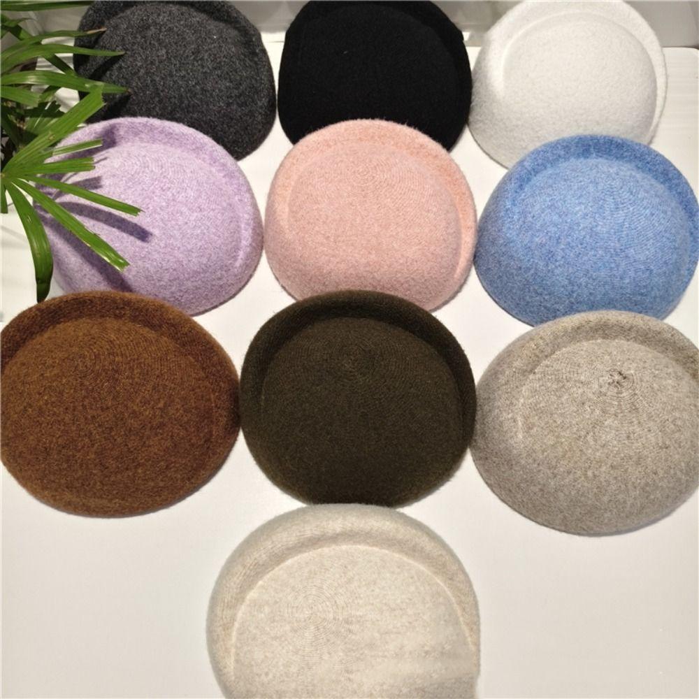 Elegante Pillbox-Hüte Fedoras Fedora-Hüte Uniform Stewardessenhüte Wollene Zylinder für Auftritte