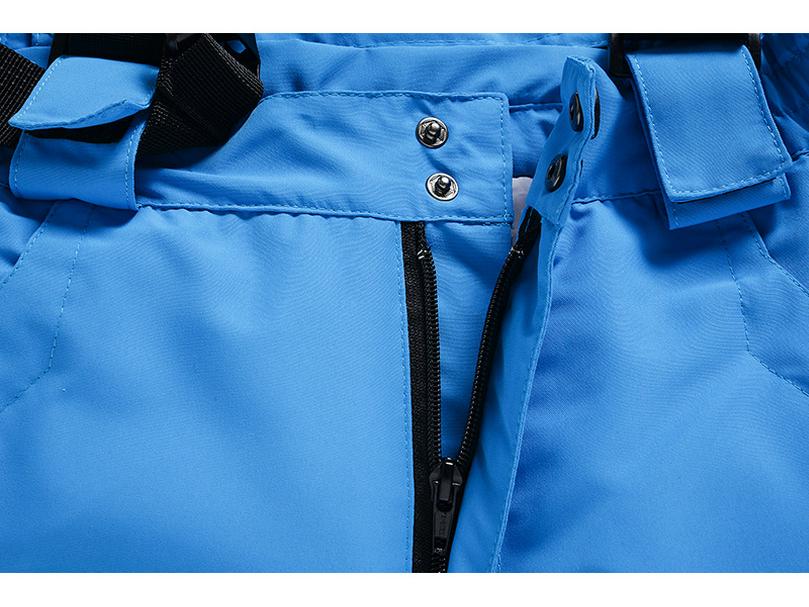 Unisex Winter Windproof Ski Bib Pants - Warm & Thickened for Outdoor Snowboarding