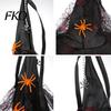 Halloween Costume Party Supplies Witch Hat Hanging Decor, Spider Web Ribbon Prop Decorations for Party, Dark Wizard Accessory Masquerade Spooky