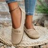 [Retro-Loafer für Damen] Leichte atmungsaktive Retro-Slip-On-Loafer für Damen | PU-Obermaterial & TPR-Sohle, Bequemes Design mit runder Spitze