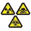Wall Sticker - LITTLE CLOWN - Biological Hazard - 25 Cm - Pack of 3 - Halloween