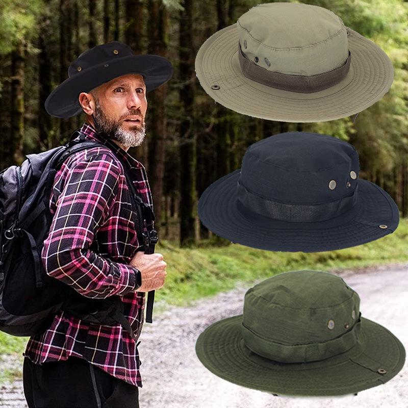 Unisex Outdoor Camouflage Boonie Hat for Camping, Fishing, and Travel - Sun Protection Included