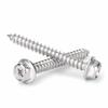 304 Stainless Steel Hex Head Self-Tapping Screw with Washer & Countersunk Tip for Wood - Sizes M3, M4, M5, M10