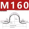 Galvanized U-Shaped Saddle Clamp for Pipes and Hoses
