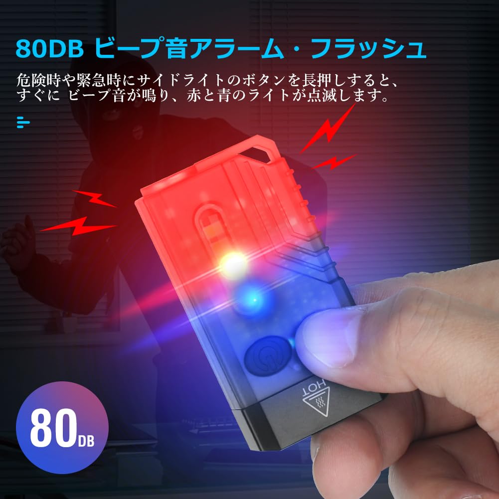 UniqueFire Flashlight LED Small, Ultra Light, Multifunctional Handy Light, USB
