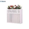 Outdoor Wooden Planter Box with Trellis Partition