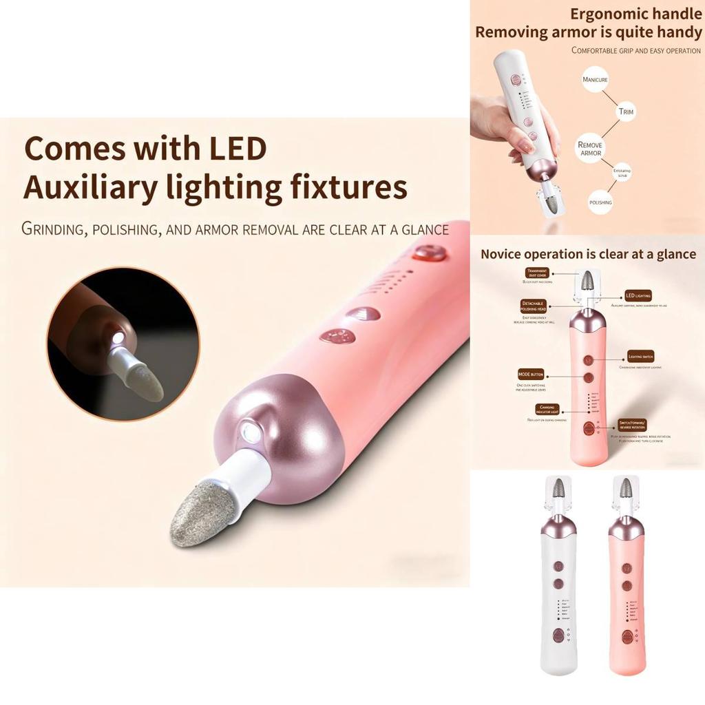 Multifunctional Electric Manicure Buffer And Shiner For Personal Use And Spa Treatment