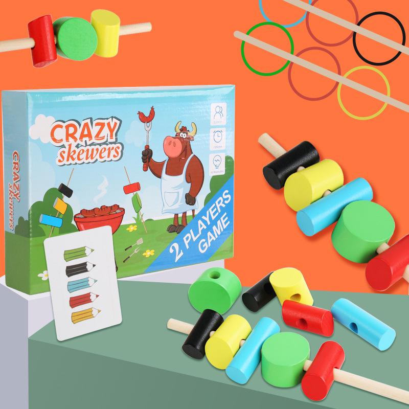 Seven-Layer Wooden Rainbow Stacking Tower - Early Education Toy for Infants