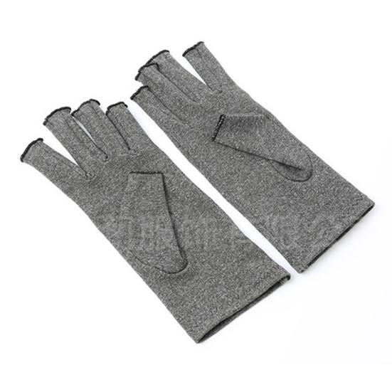 1 Pair Fitness Gloves Breathable Moisture Wicking Half Finger Open Fingers Effective Joint Pain Relief Three Sizes Optional Fingerless