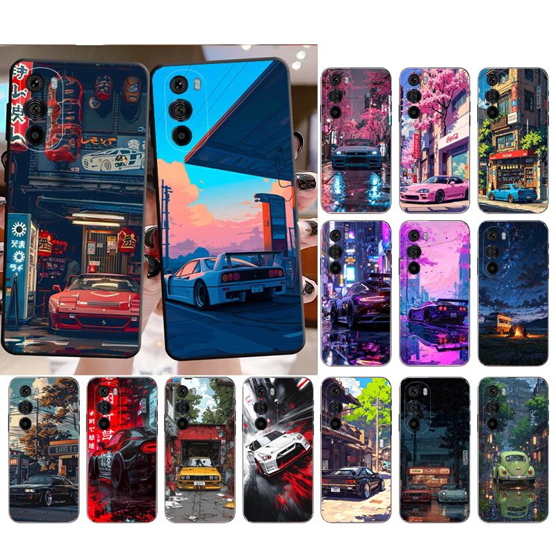 Phone Case For Motorola Edge 50 40 Pro 60 50 40 30 Ultra Neo Fusion Moto G Play G Stylus G Power G Japan Car Anime