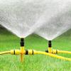 Garden lawn irrigation sprinkler automatic 360 degree rotation with adjustable nozzle for series connection and fine mist spray