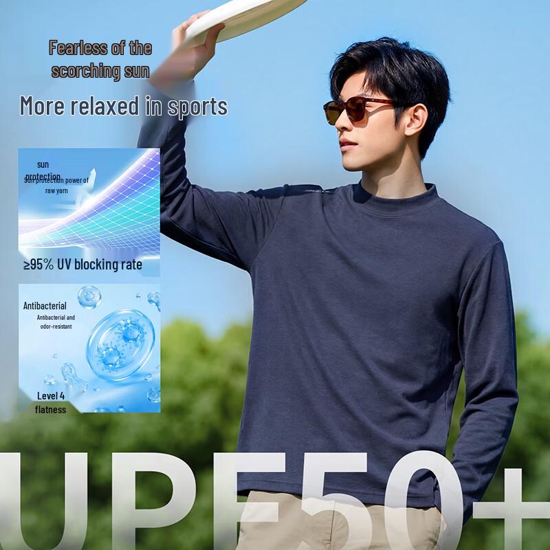 Baleno Men's Long Sleeve Anti-UV Antibacterial Quick-Dry Sport T-Shirt