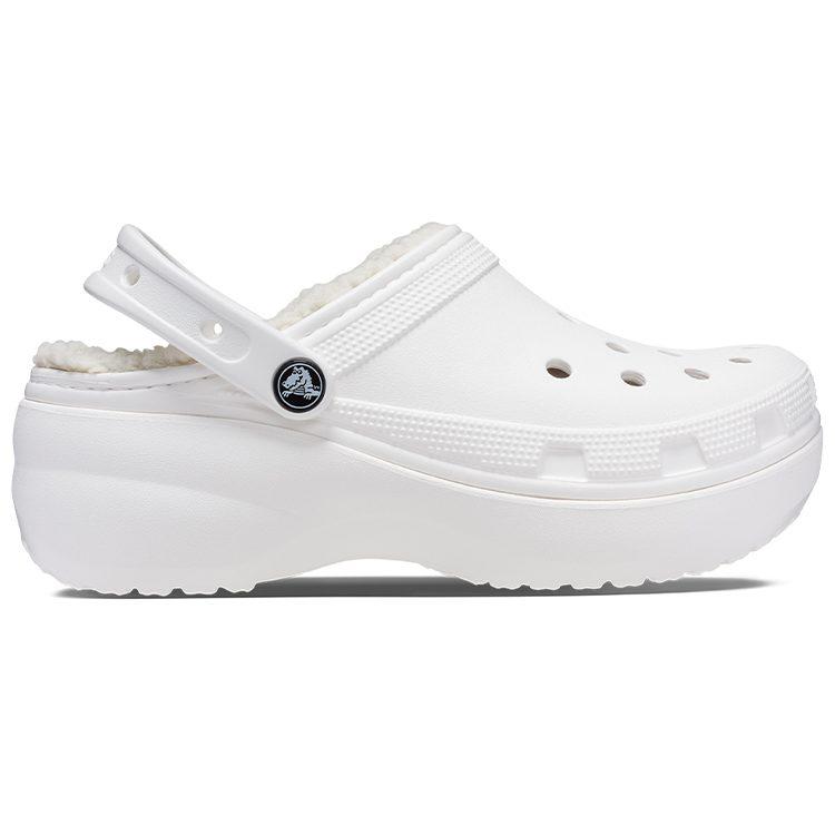 Crocs Classic Platform Lined Clogs 'White' Women's 207938-100