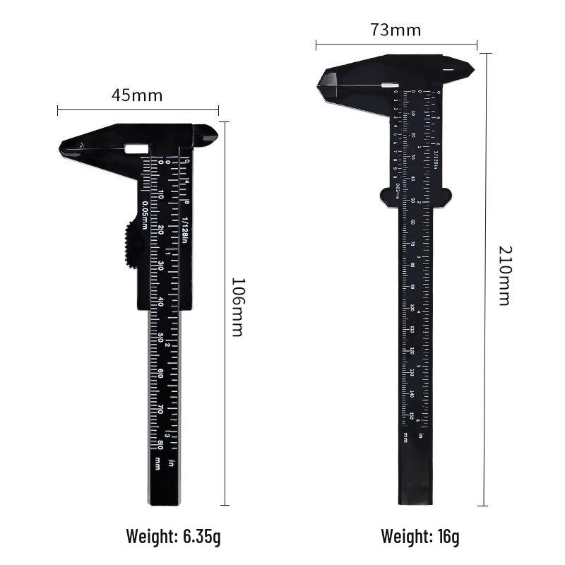Plastic Vernier Caliper for Eyebrow Shaping and Microblading (80/150mm)