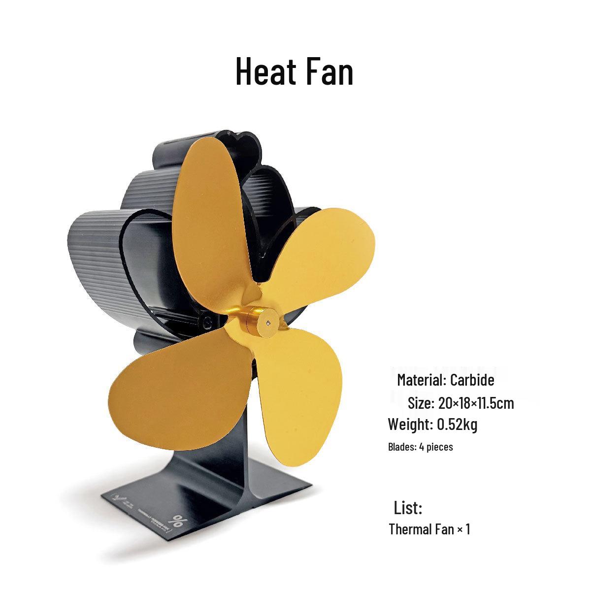 ** Borderless Camping: Heat-Powered Outdoor Fireplace Fan & Creative Ornament **