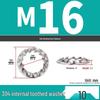 Iron Serrated Locking Washer Set with Anti-Loosening Shims
