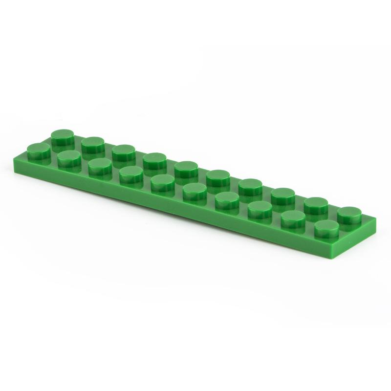 

Non-Toxic 10Pcs Diy Building Blocks Thin Figures Bricks 2X10 Dots Educational Creative Size Compatible With 3832 Plastic Toys For Children 10pcs