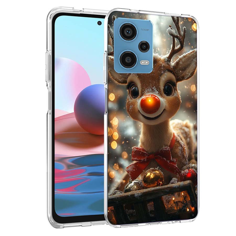 

Christmas Reindeer Decorated With Snow Phone Case For Redmi Note 13 12 14 15 Pro Plus 13R 11 11T 11E 11S 10 Pro 10S 9 9S Cover C Redmi Note 15 Pro 4G