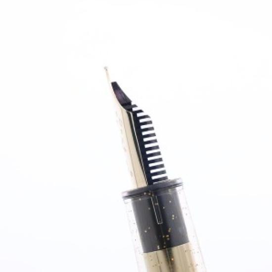 Used Sailor Plus × Sailor Ca.Crea Yukihana Limited Edition Fountain Pen | Professional Gear Slim | Medium-Fine Nib Snowflakes Dark Blue