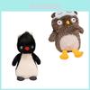 Adorable 25cm Plush Owl With Eye Mask And Fluffy Penguin Soft Toy For Girlfriend Birthday Gift