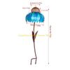 92MF Beautiful Bird Feeder Outdoor Garden Yard Hummingbird Treat Feeder Outdoor Coneflower-shape Decorations