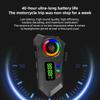 Motorcycle Helmet Headset Bluetooth 6.0 FM Radio Waterproof LCD Display Communication System for Motorbike Riders