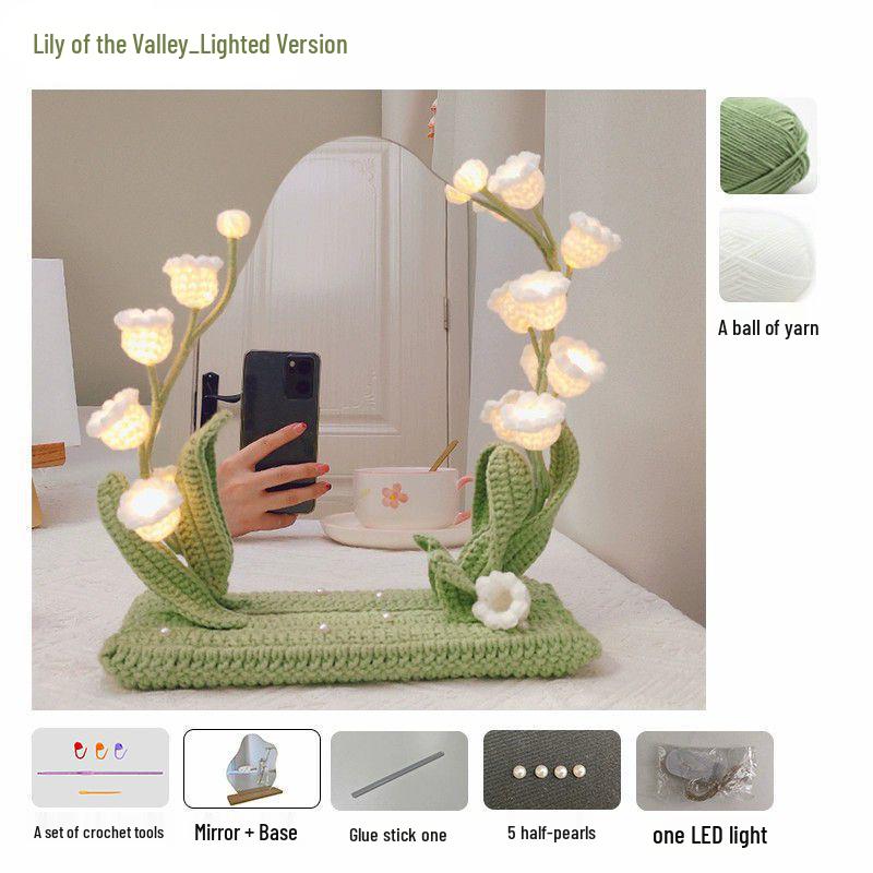 Crochet Tulip & Daisy Potted Bouquet Kit - Yarn Flowers & Ornaments