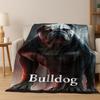 2026 New French Bulldogs Pit Bull Dogs Flannel Blanket,Cozy Soft Throw Blanket for Home Bedroom Bed Sofa Picnic Cover Kids Gift