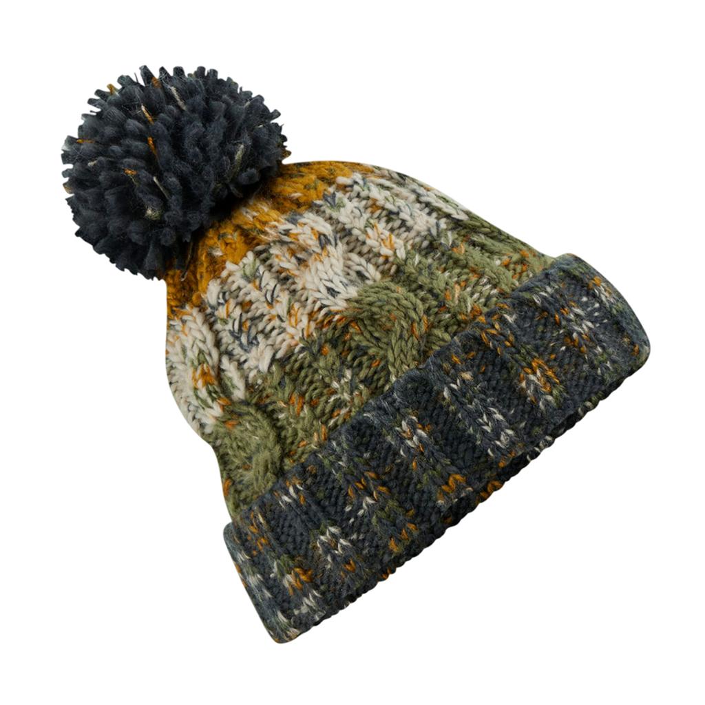 Corkscrew Pom Pom Beanie