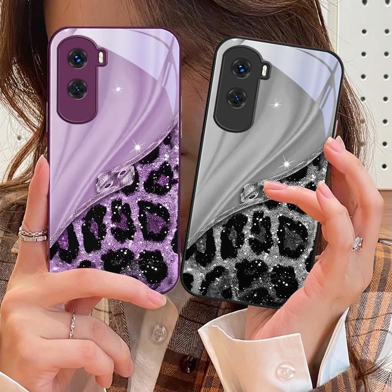 Colorful Patterns For Honor 200 90 8X 9X Pro Lite P50 P40 Nova 10 11i P60 Magic4 6 Mate 20 50 Tempered Glass Phone Case
