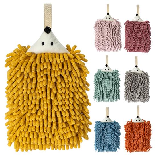 Hand Towel Breathable Multi-purpose Chenille Cartoon Animal Hand Rag Bathroom Supplies