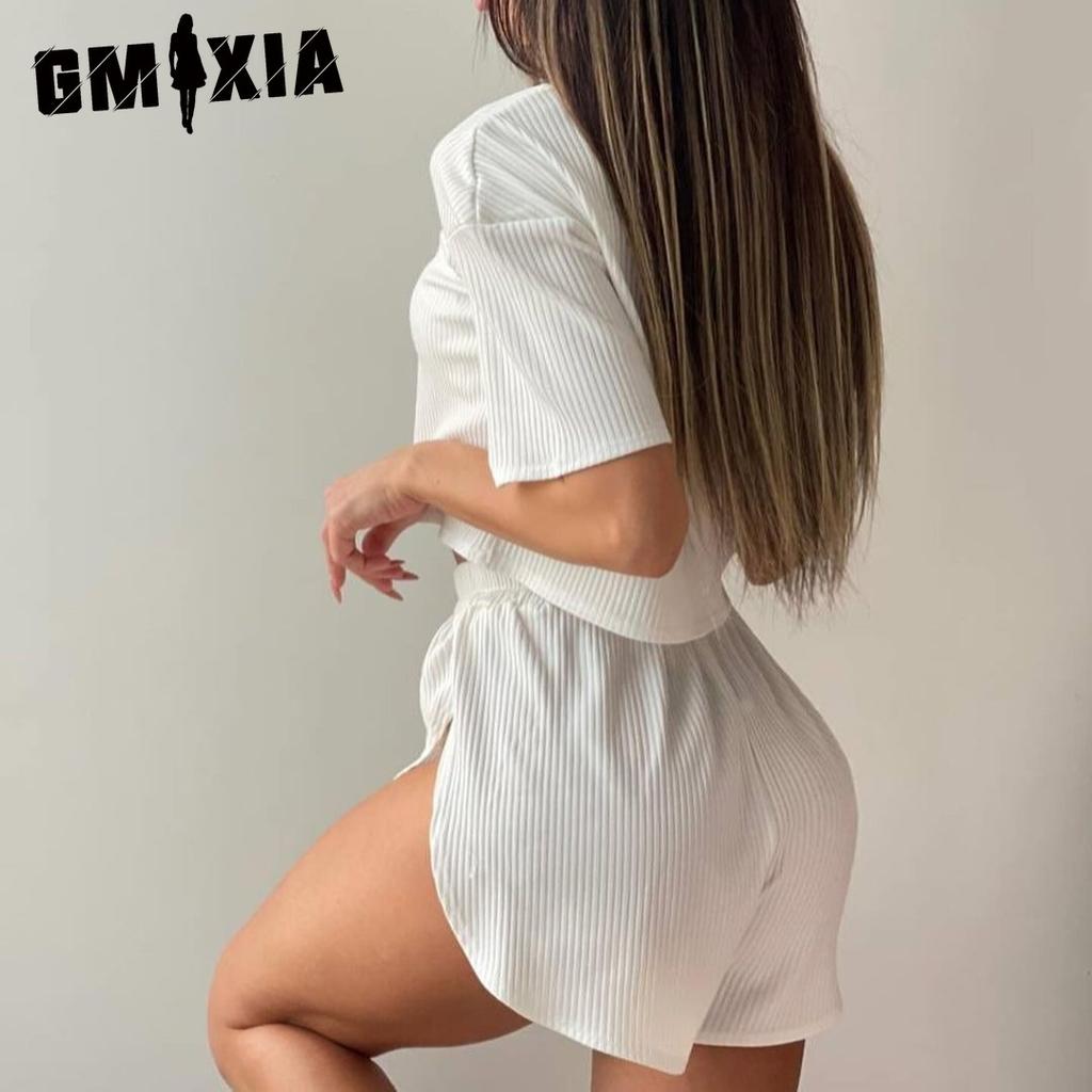 GMXIA Casual Women's Pajamas Comfortable Sexy Shorts Loungewear Set Can Be Worn Outdoors