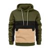 Men's Colorblock Autumn/Winter Long Sleeve Hoodie Hoodie Top Sweater Hooded Jacket
