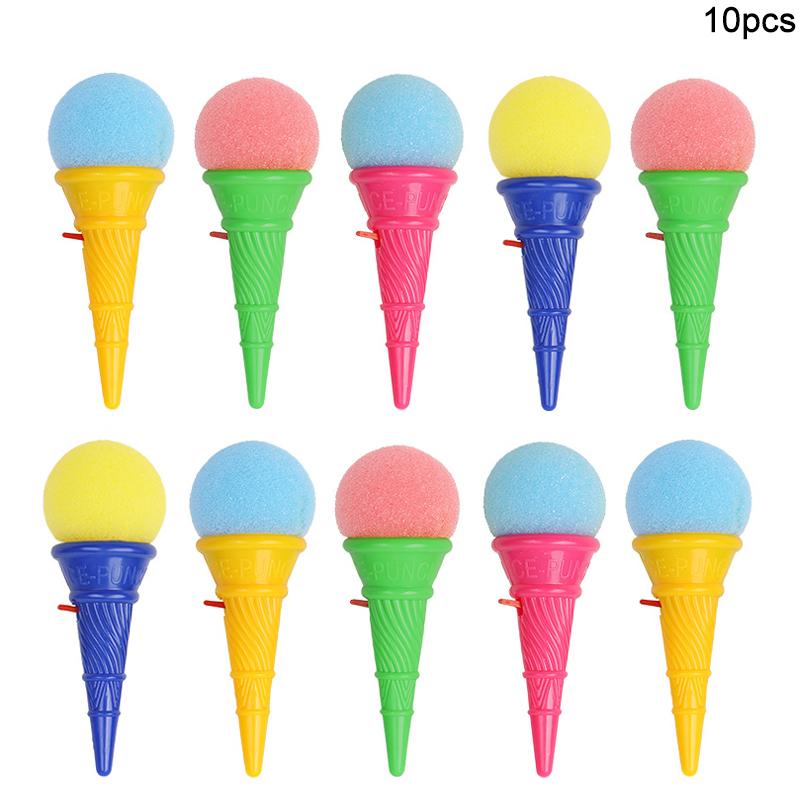 

10/20Pcs Mini Ice Cream Shooters Colorful Sponge Ball Launchers Toy for Kids Birthday Party Favors Pinata Goodie Bag Filler Gift