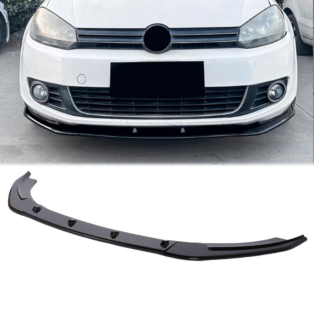 Front Bumper Lip Spoiler Stylish Front Spoiler Splitter Chin Diffuser Protector Body Kit Replacement For 6 MK6 Standard 2008-2012
