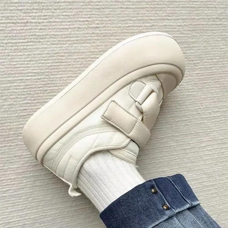 Mode Winter Damen Plateau Sneaker Mode Koreanische Version Brotschuh Plüsch Warme Baumwollschuhe Designerschuhe für Damen Zapatos Mujer