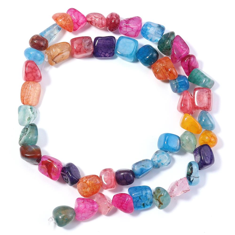 42-46pcs/lot 8-10mm Irregular Agate Beads Natural Stone Beads For Jewelry Making DIY Bracelet Necklace Loose Beads Accessories