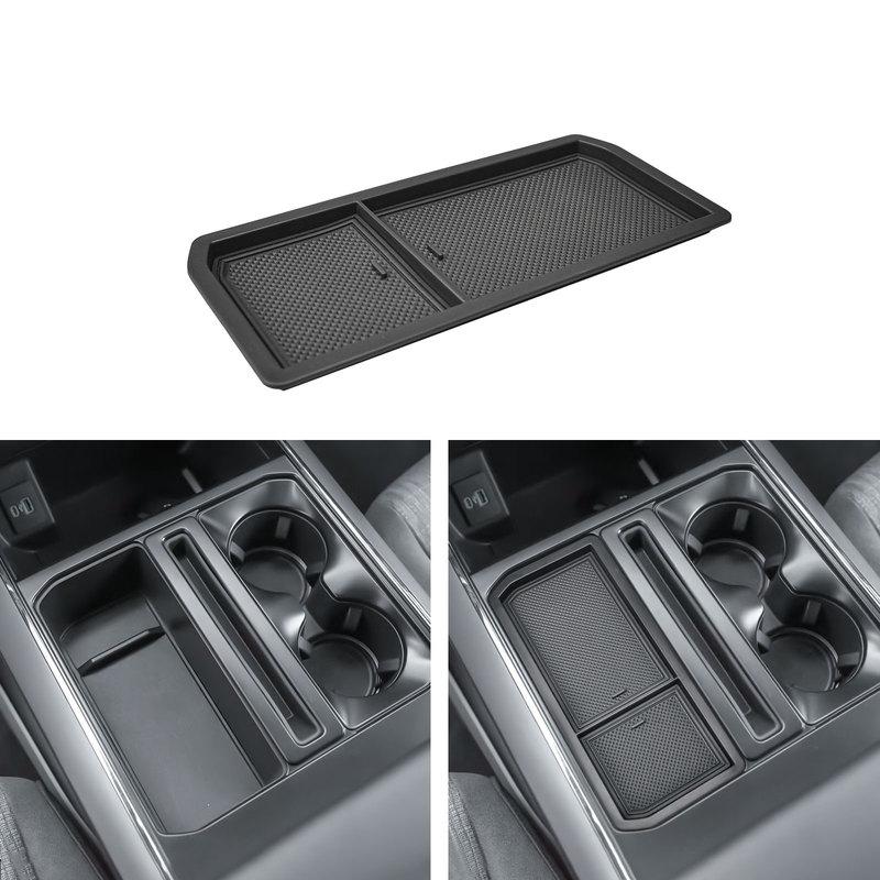Center Console Hidden Coverr for Ford F150 -2024 2025 Adapter Lid Pocket Cover Cubby Cover Hidden Panel Secret Storage Tray