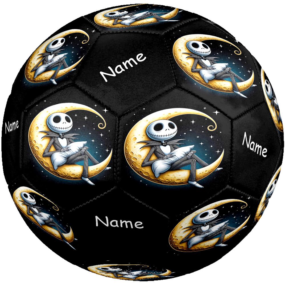 Custom Name The Nightmare Before Christmas Theme Size 5 Soccer Ball, Suitable for Both Indoor and Outdoor Matches, a Gift Suitable for Everyone.