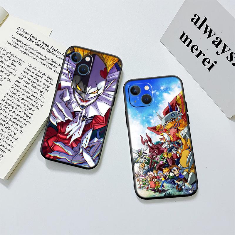 Angel D-Digimons New High-End Shell Phone Case for iPhone 16 15 14 13 12 Pro Max Plus Mini