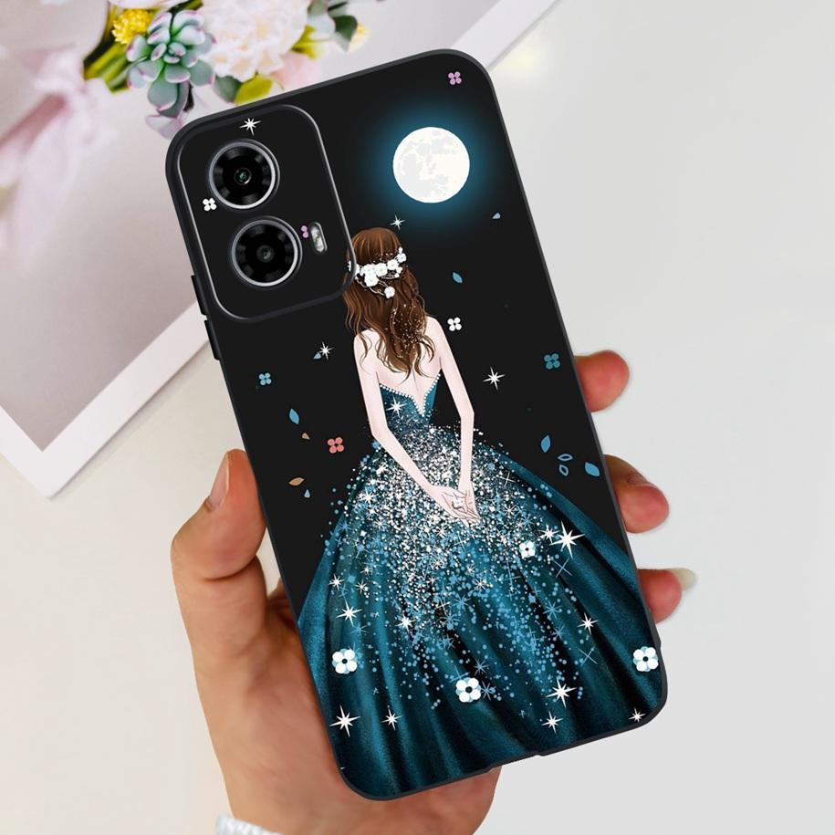 For Motorola Moto G24 Power Case 2024 New Fashion Flower Silicone Soft Back Cover For Moto G24 G34 Phone Case MotoG24 G 24 Coque