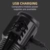 Ultra Powerful Flashlight 3 Core LED Mini Tactical Flashlight USB Rechargeable High Power LED Torch With Magnet Hand Lamp Gift