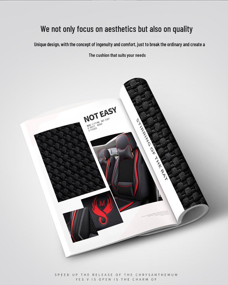 Huachen Zhonghua H-Series Ice Silk Universal Car Seat Cushion - Four Seasons Full Coverage